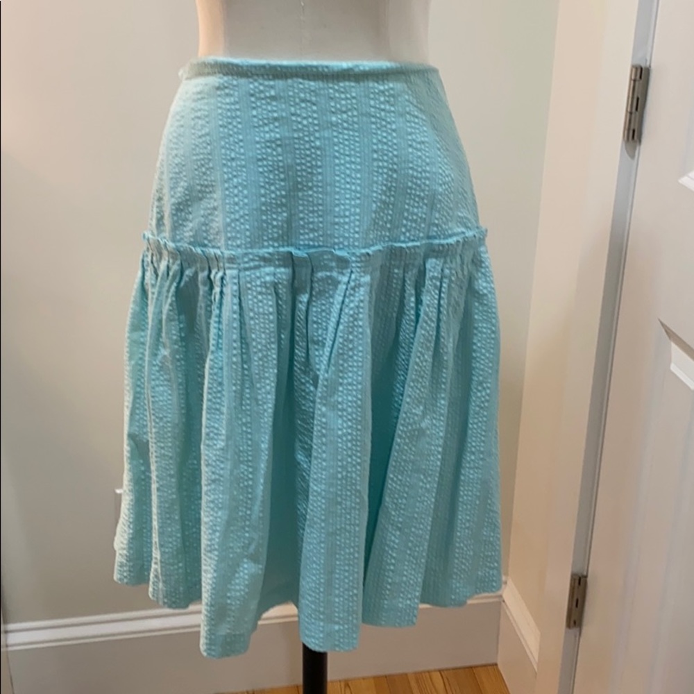Cute cotton aqua skirt size 4